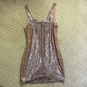 Urban Outfitters Sequined Sleeveless Dress